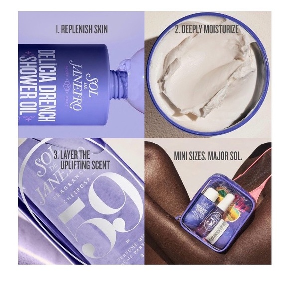 Sol de Janeiro Delícia Drench Jet Set NWT Cheirosa 59 Travel Set - Picture 2 of 7